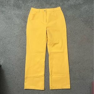 St. John Vintage High Rise Yellow Pants